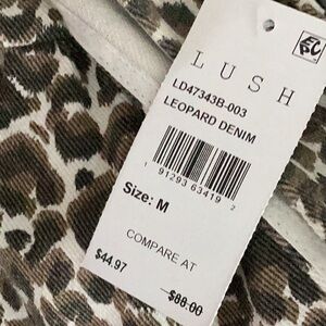 Lush Animal Print Jacket in Brown and Cream